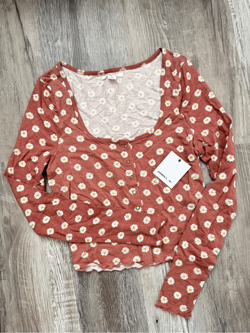 NWT O’Neill cropped floral top XS